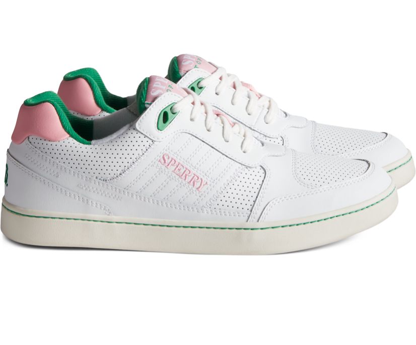 Sperry Rowing Blazers Cloud Cup Sneakers - Women's Sneakers - Pink/Green [XY8465392] Sperry Top Side